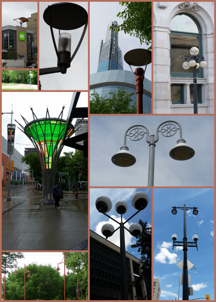 for collage lamp posts